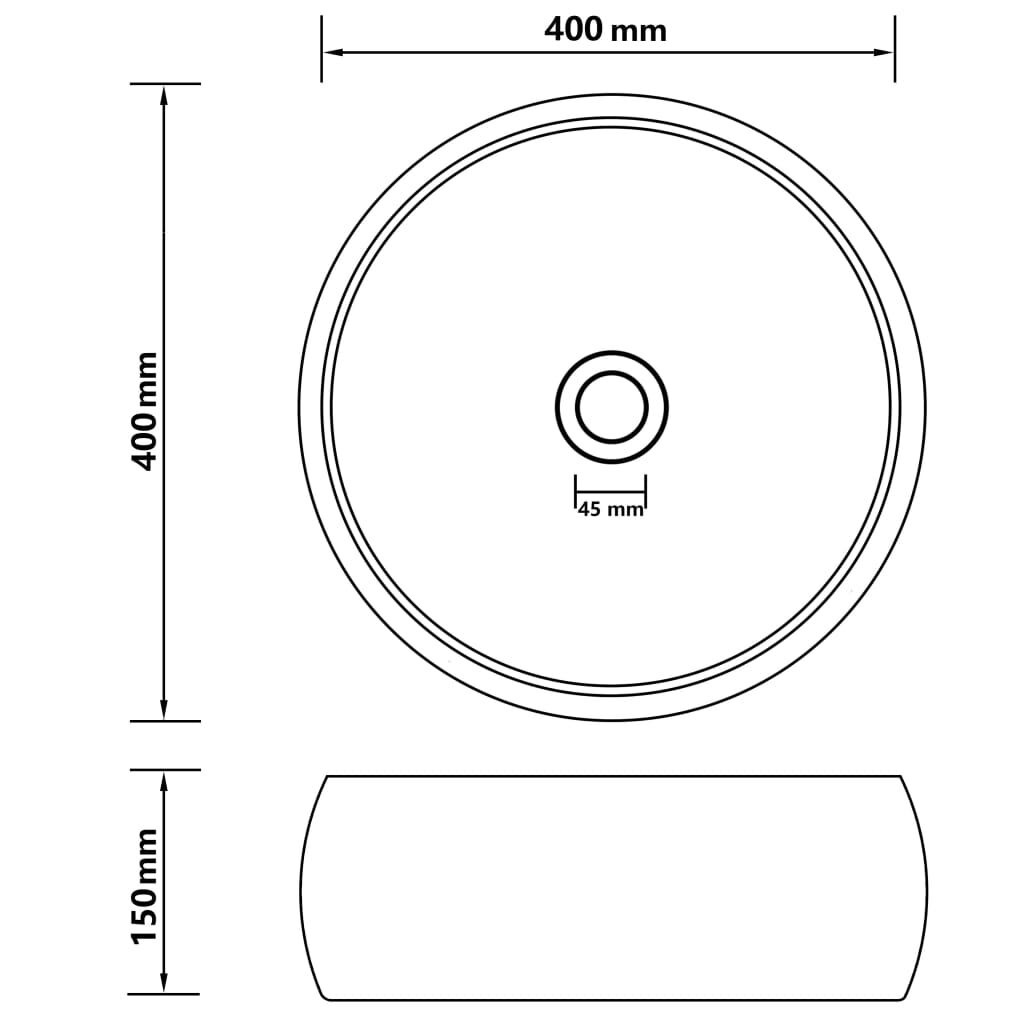 vidaXL Wastafel Donkergroen 40cm - Retourdeal! 35% Korting