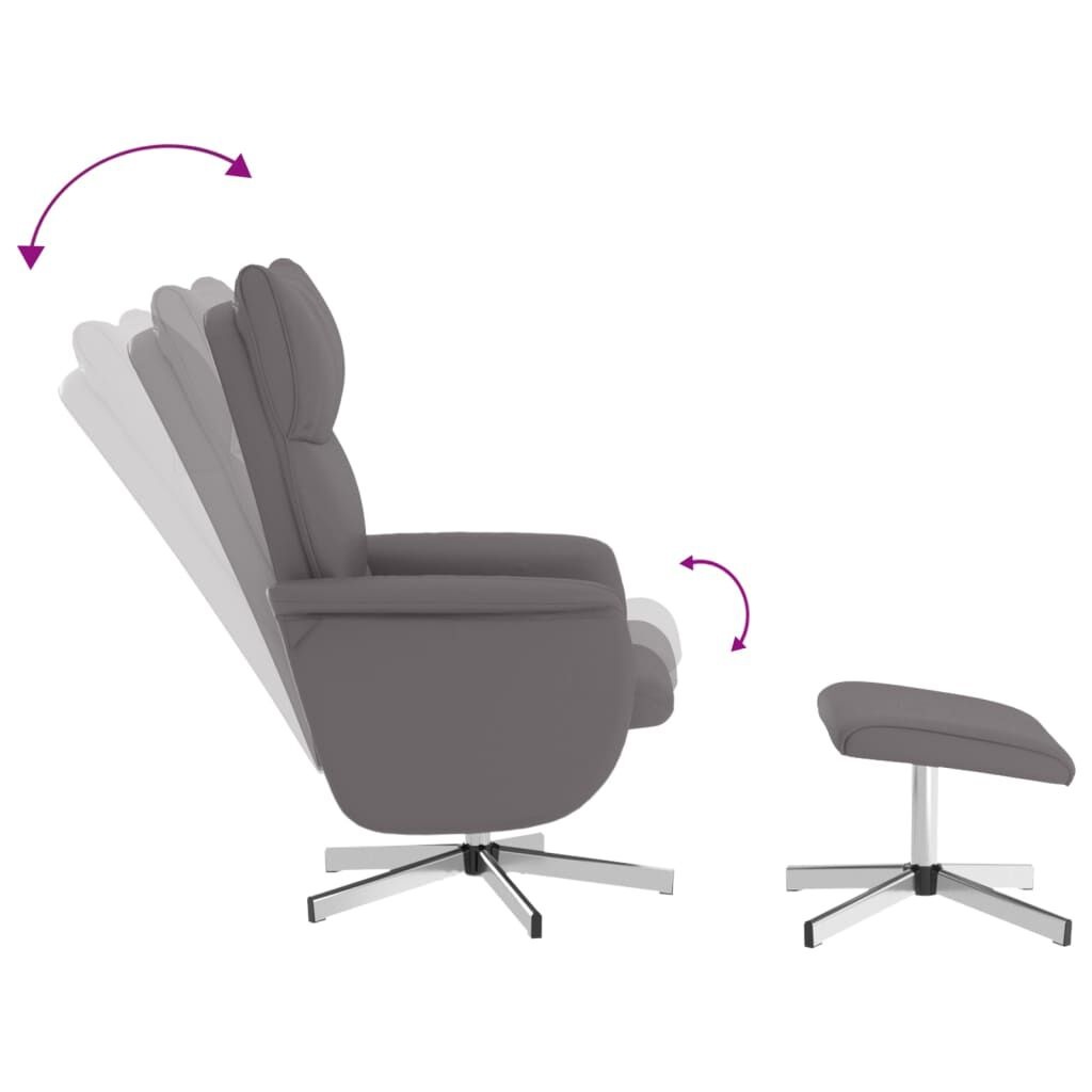 Massagestoel met Voetenbank Grijs -60%! Krasjes, Topdeal!