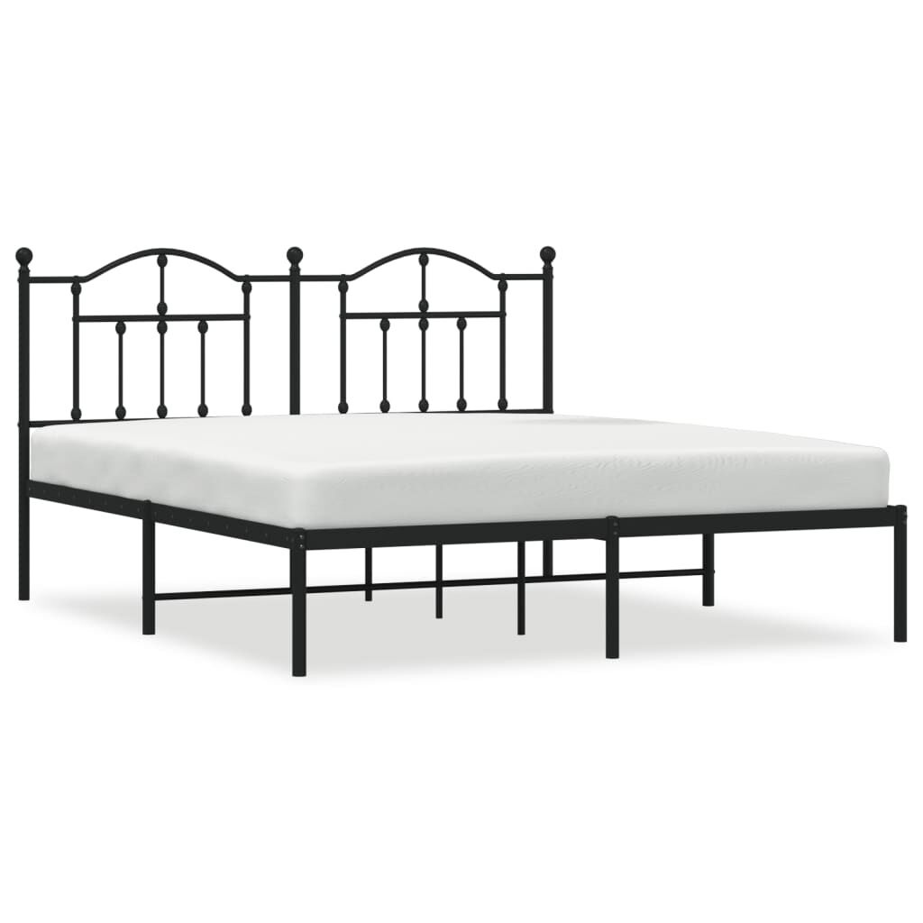 vidaXL Bedframe 180x200 Zwart - 35% Korting! Zo Goed Als Nieuw