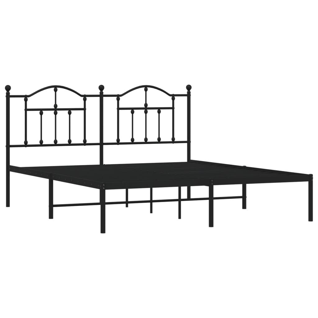 vidaXL Bedframe 180x200 Zwart - 35% Korting! Zo Goed Als Nieuw