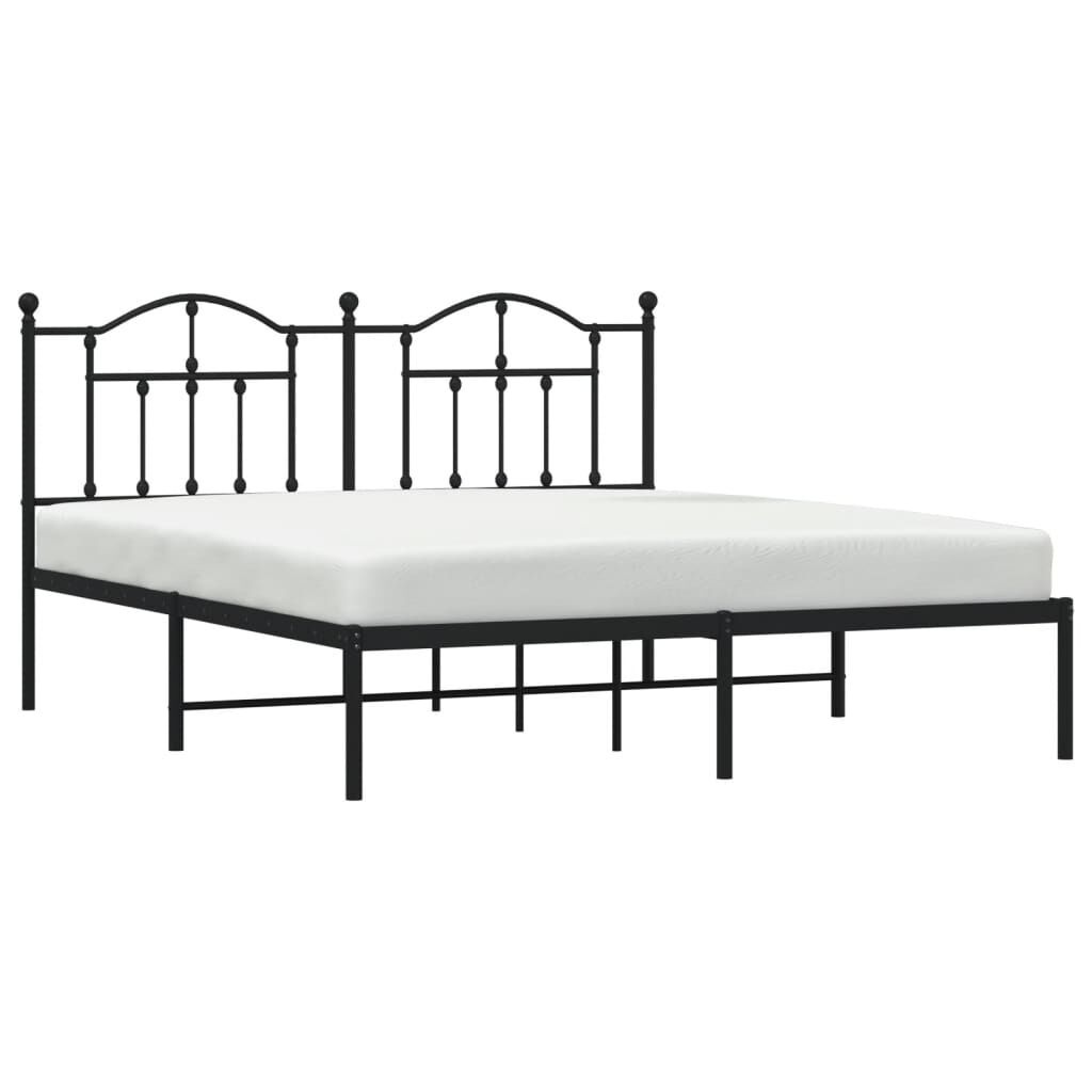 vidaXL Bedframe 180x200 Zwart - 35% Korting! Zo Goed Als Nieuw