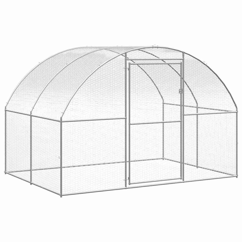 Kippenren 3x2x2m Gegalvaniseerd - 35% Korting! (Retour)