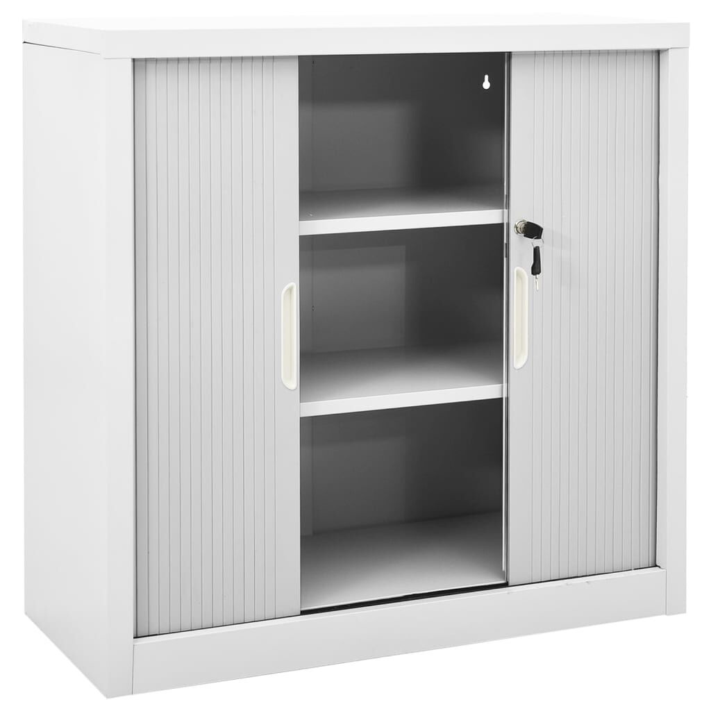 vidaXL Roldeurkast Grijs 90x40x90cm - 35% Korting!