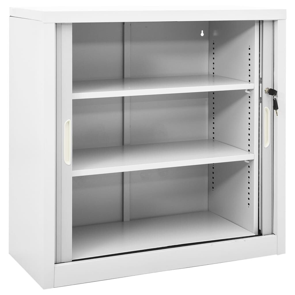 vidaXL Roldeurkast Grijs 90x40x90cm - 35% Korting!
