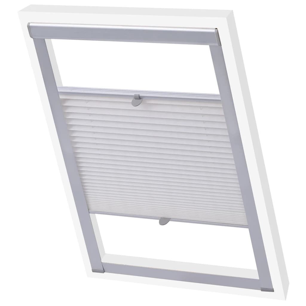 VidaXL Rolgordijn Geplooid Wit P06/406 - 35% Korting!