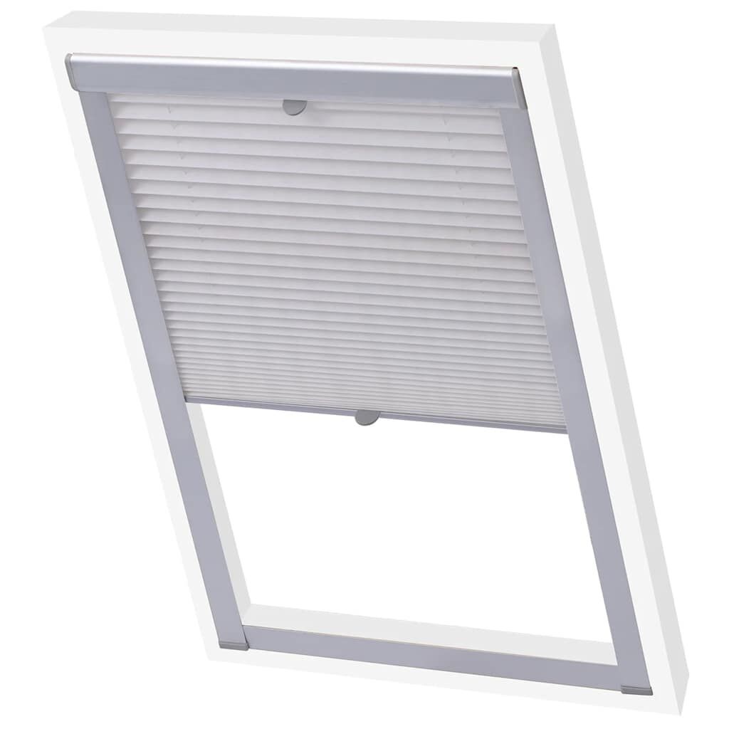 VidaXL Rolgordijn Geplooid Wit P06/406 - 35% Korting!