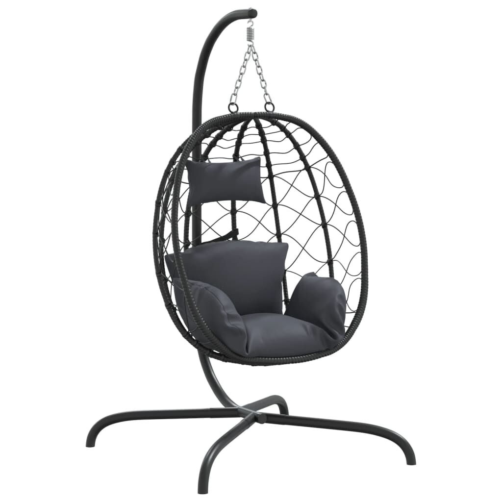 Hangstoel met Kussen Antraciet - 35% Korting!