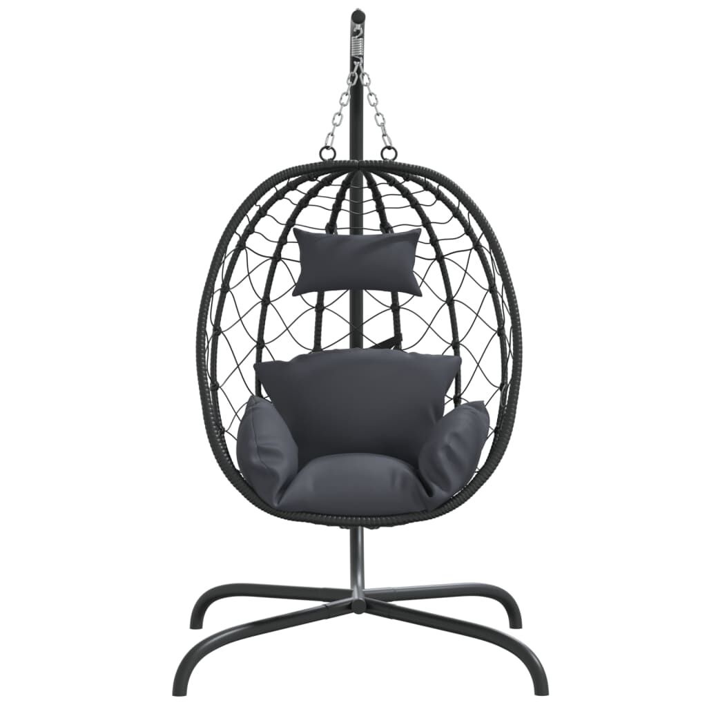 Hangstoel met Kussen Antraciet - 35% Korting!