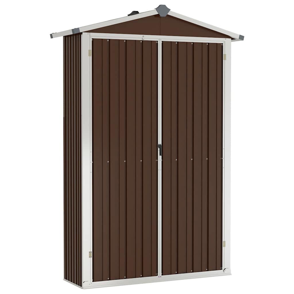 Tuinschuur gegalvaniseerd staal bruin 116x45x175cm - 55% Korting!