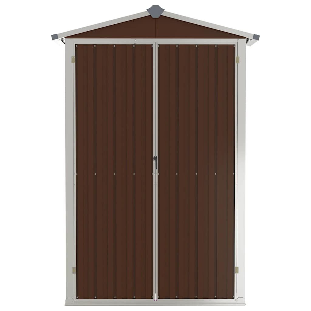 Tuinschuur gegalvaniseerd staal bruin 116x45x175cm - 55% Korting!
