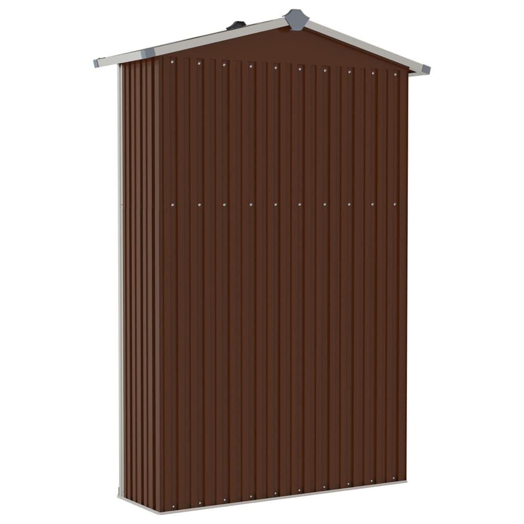 Tuinschuur gegalvaniseerd staal bruin 116x45x175cm - 55% Korting!
