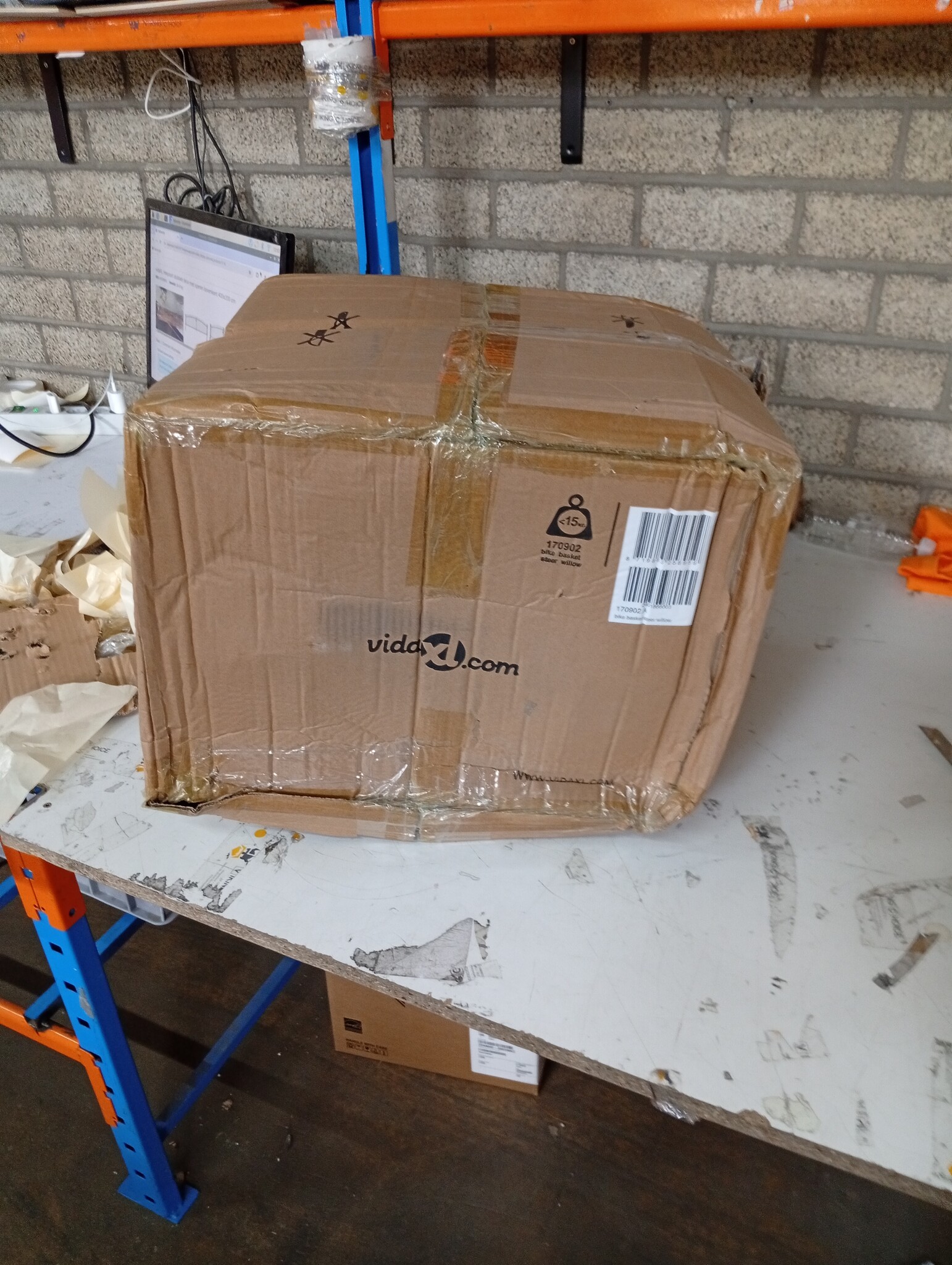 Fietsmand Wilgenhout met Deksel 50% Korting - Klein Deukje!