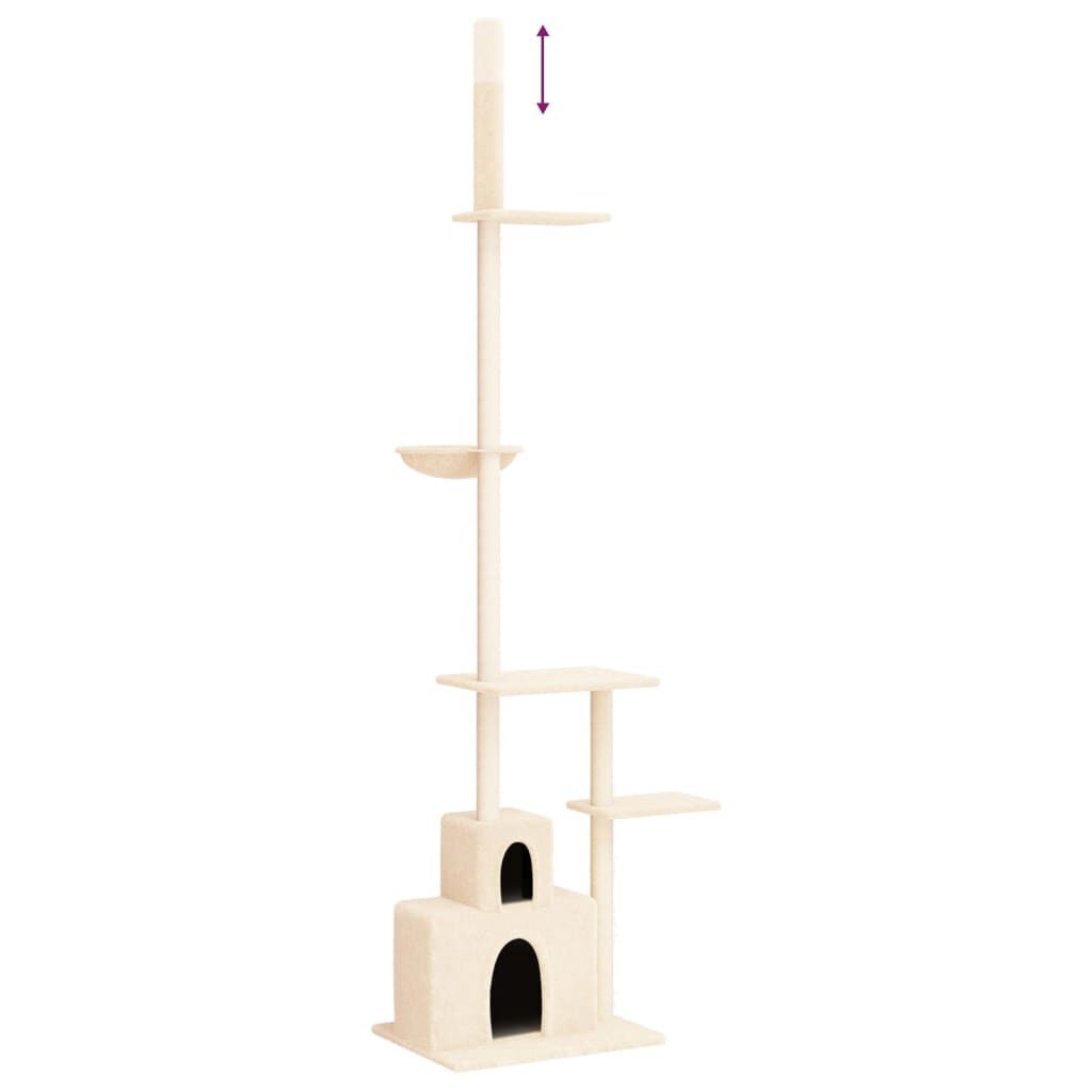 Kattenmeubel Vloer tot Plafond Crème - 60% Korting!