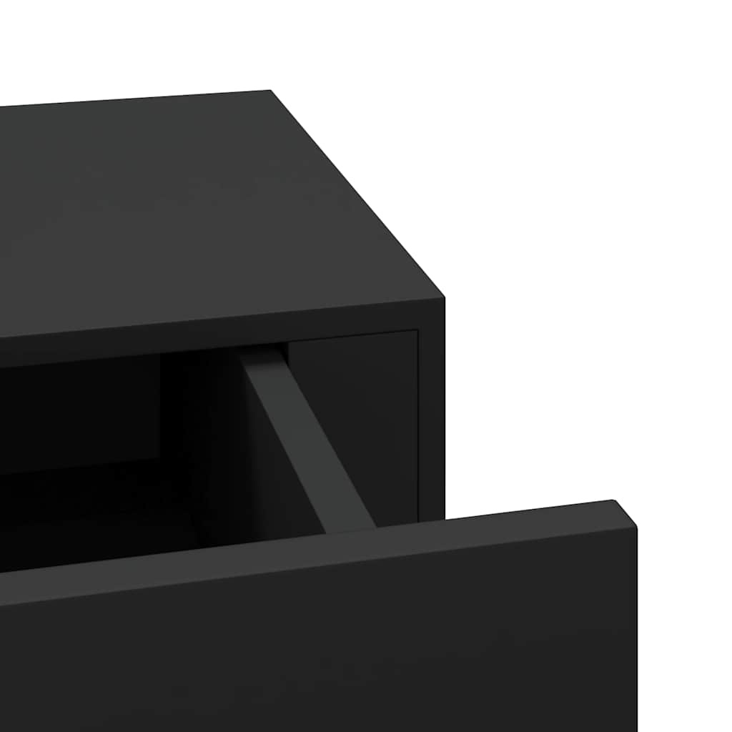 vidaXL Wandschappen Zwart (2 st) - 35% Korting!