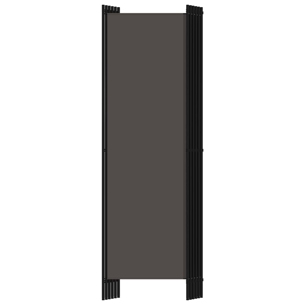 Kamerscherm 6 Panelen Antraciet 300x180cm - 60% Korting!