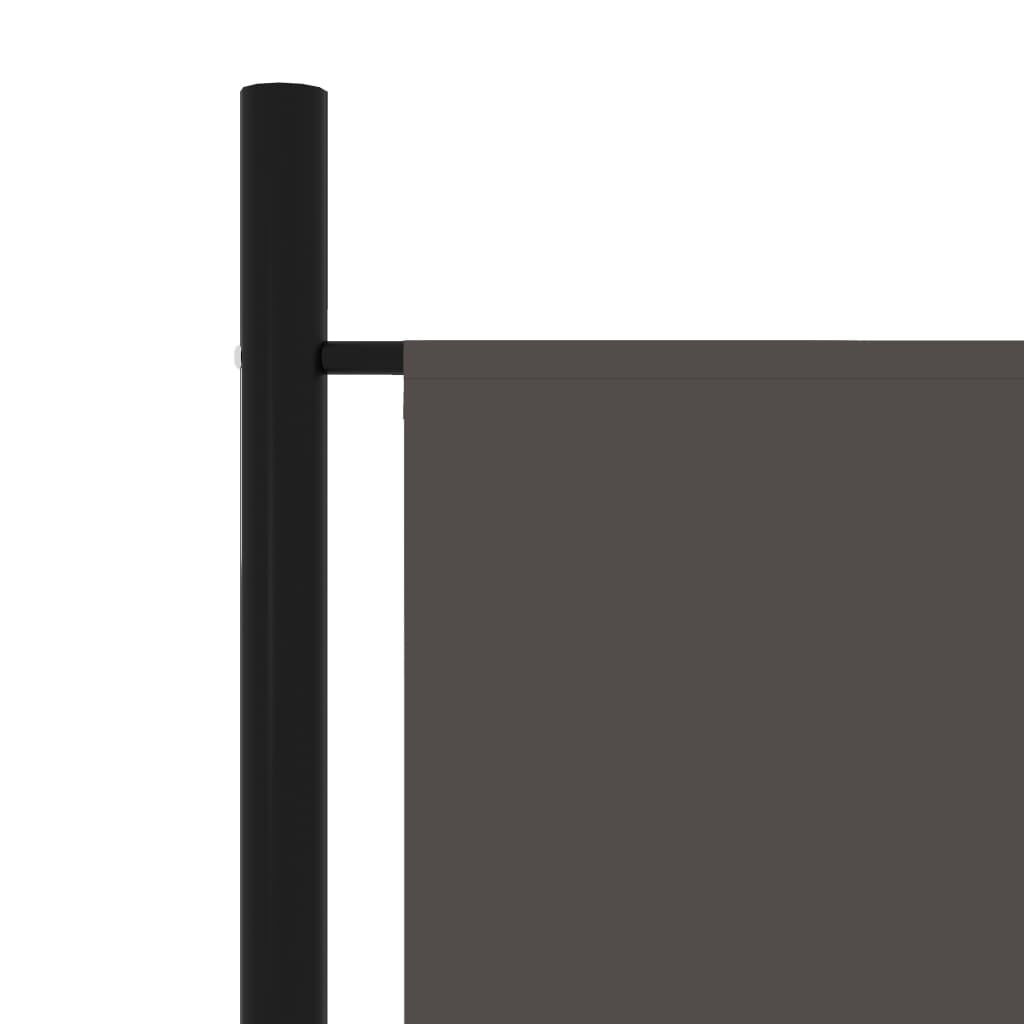 Kamerscherm 6 Panelen Antraciet 300x180cm - 60% Korting!