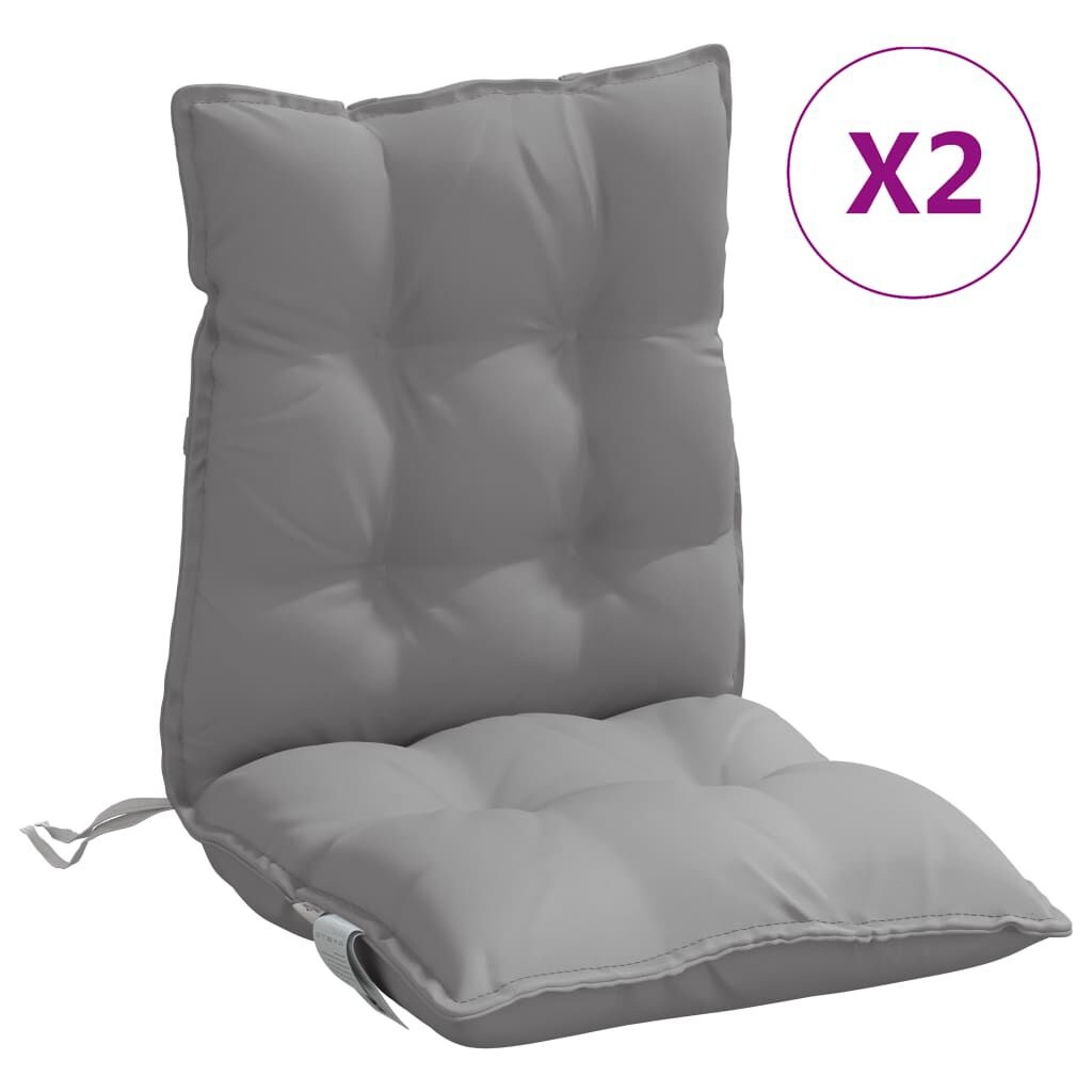 vidaXL Stoelkussens (2 st) Grijs - 35% Korting!