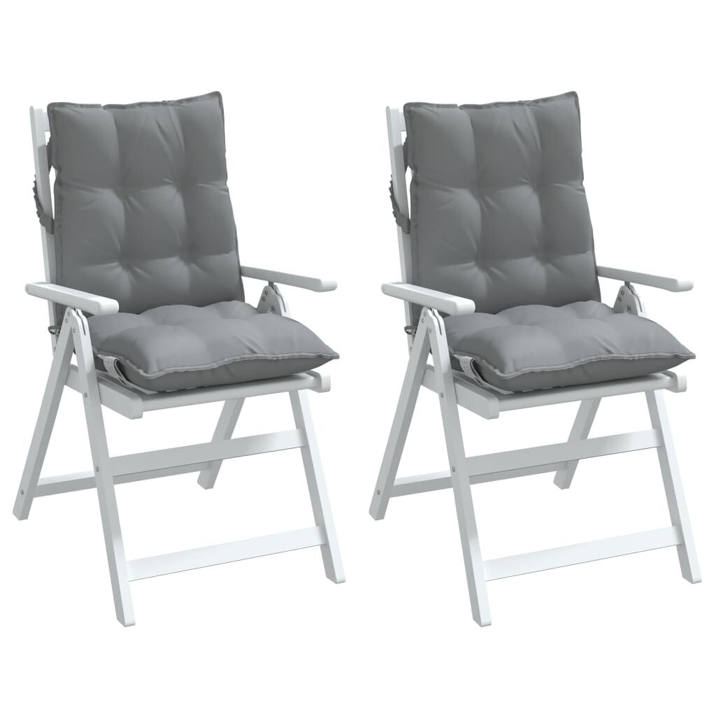 vidaXL Stoelkussens (2 st) Grijs - 35% Korting!