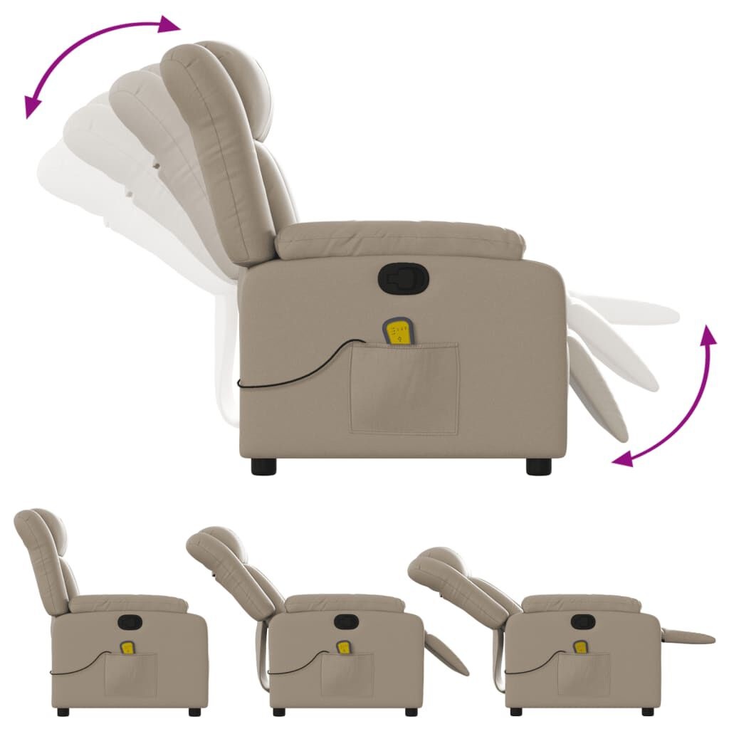 VidaXL Massagestoel Cappuccino - 35% Korting! (Retour)