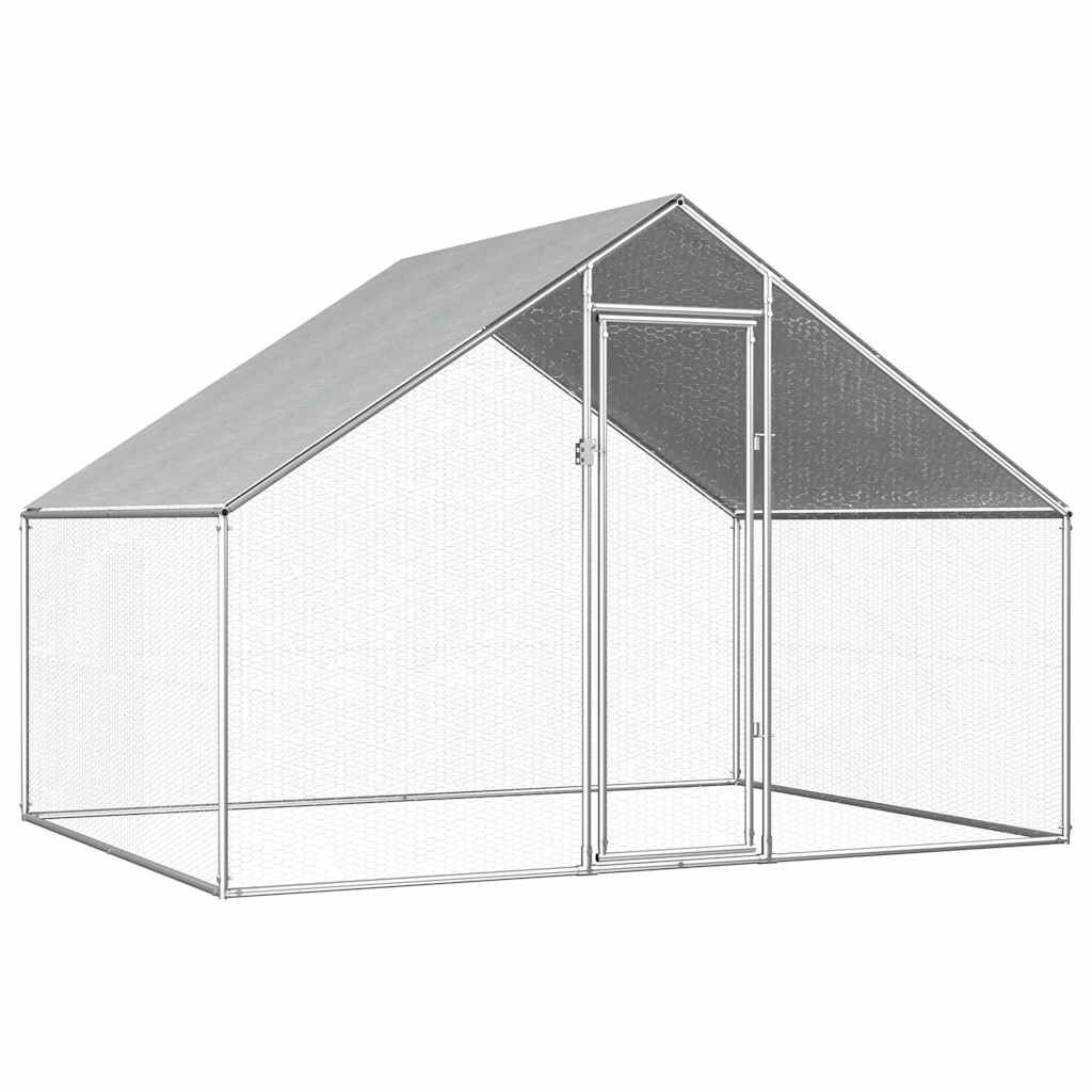 Kippenhok 2,75x2x1,92m - 35% Korting! Gegalvaniseerd Staal