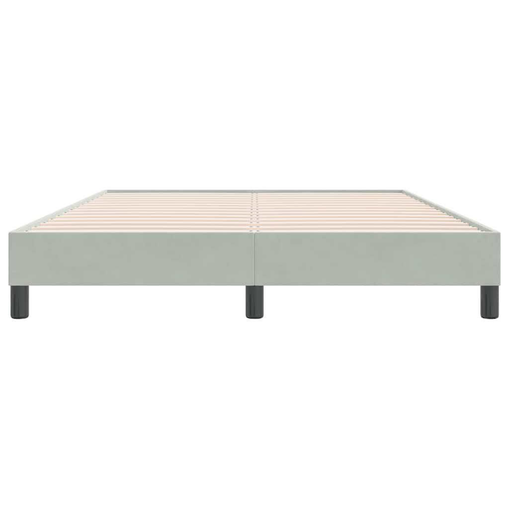 Boxspring 160x220 Lichtgrijs Fluwelen Bed - 41% Korting!