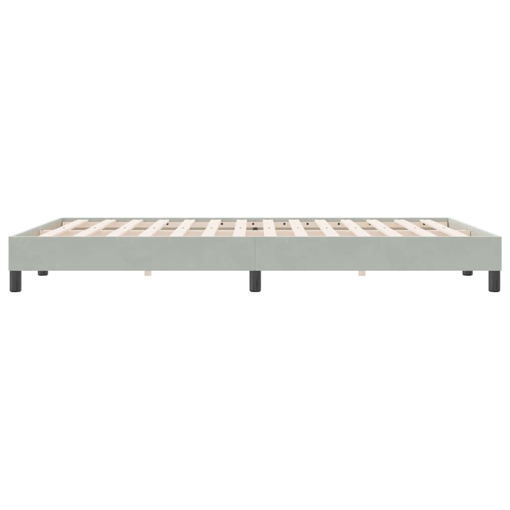 Boxspring 160x220 Lichtgrijs Fluwelen Bed - 41% Korting!