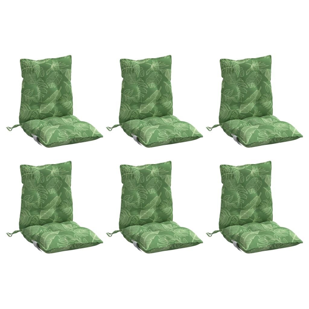 vidaXL Stoelkussens (6 st) - Bladpatroon - 45% Korting!
