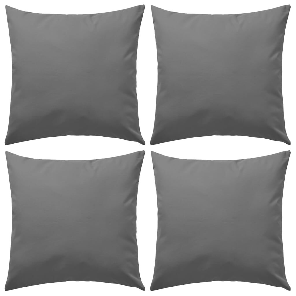 vidaXL Buitenkussens 45x45 Grijs (4 st) - 35% Korting!