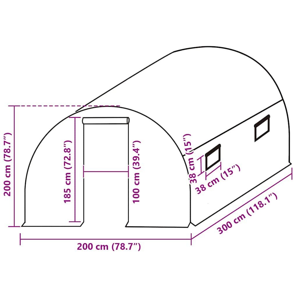 vidaXL Kashoes Groen (6 m²) - 45% Korting! Nieuwstaat