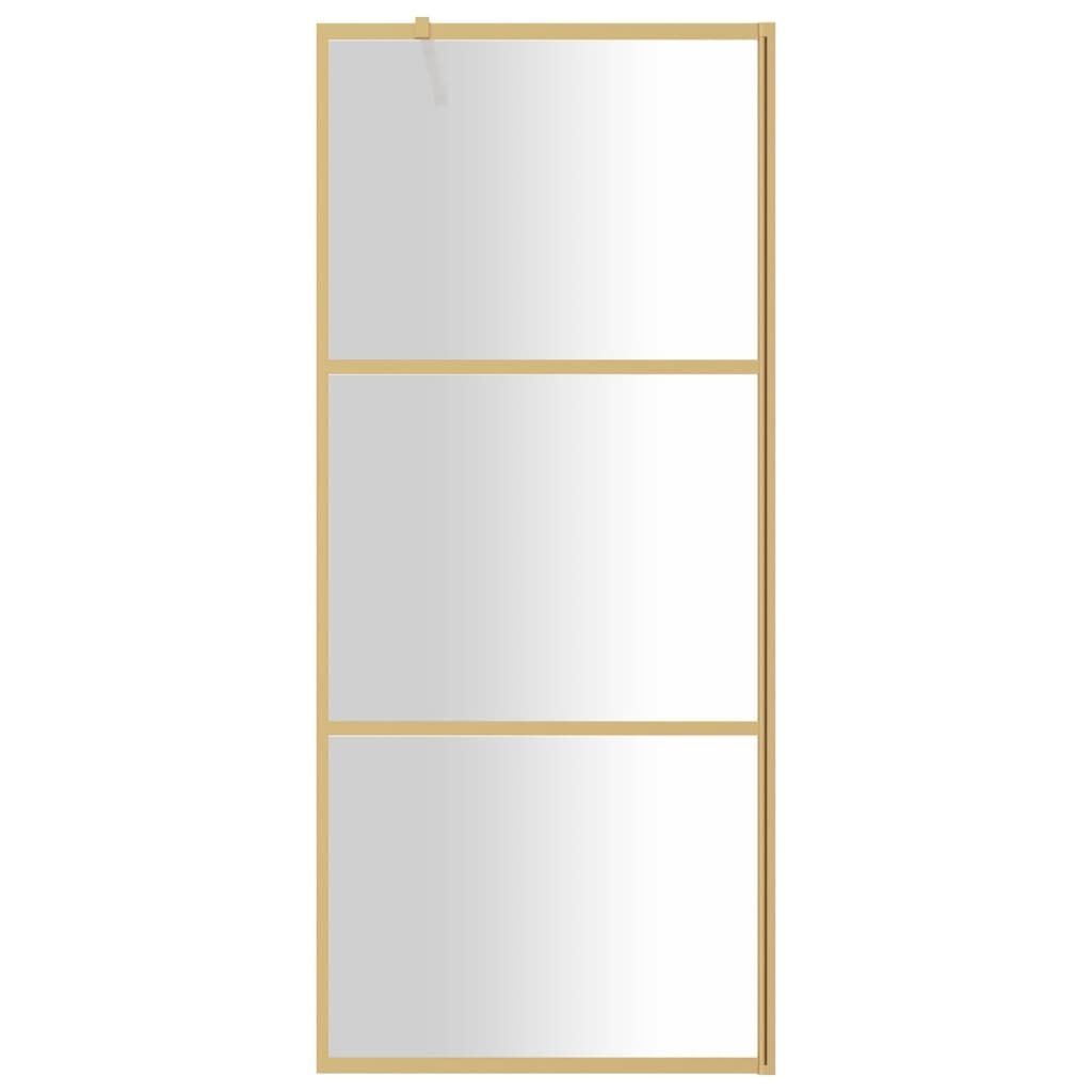 Inloopdouchewand 80x195cm Goud -35% Korting!
