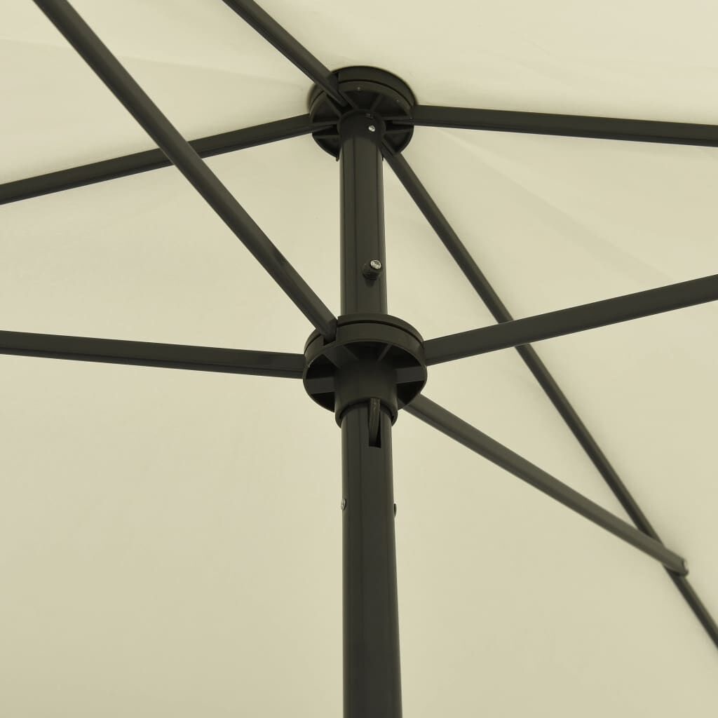 vidaXL Strandparasol 200x125 Zandgeel - 35% Korting!