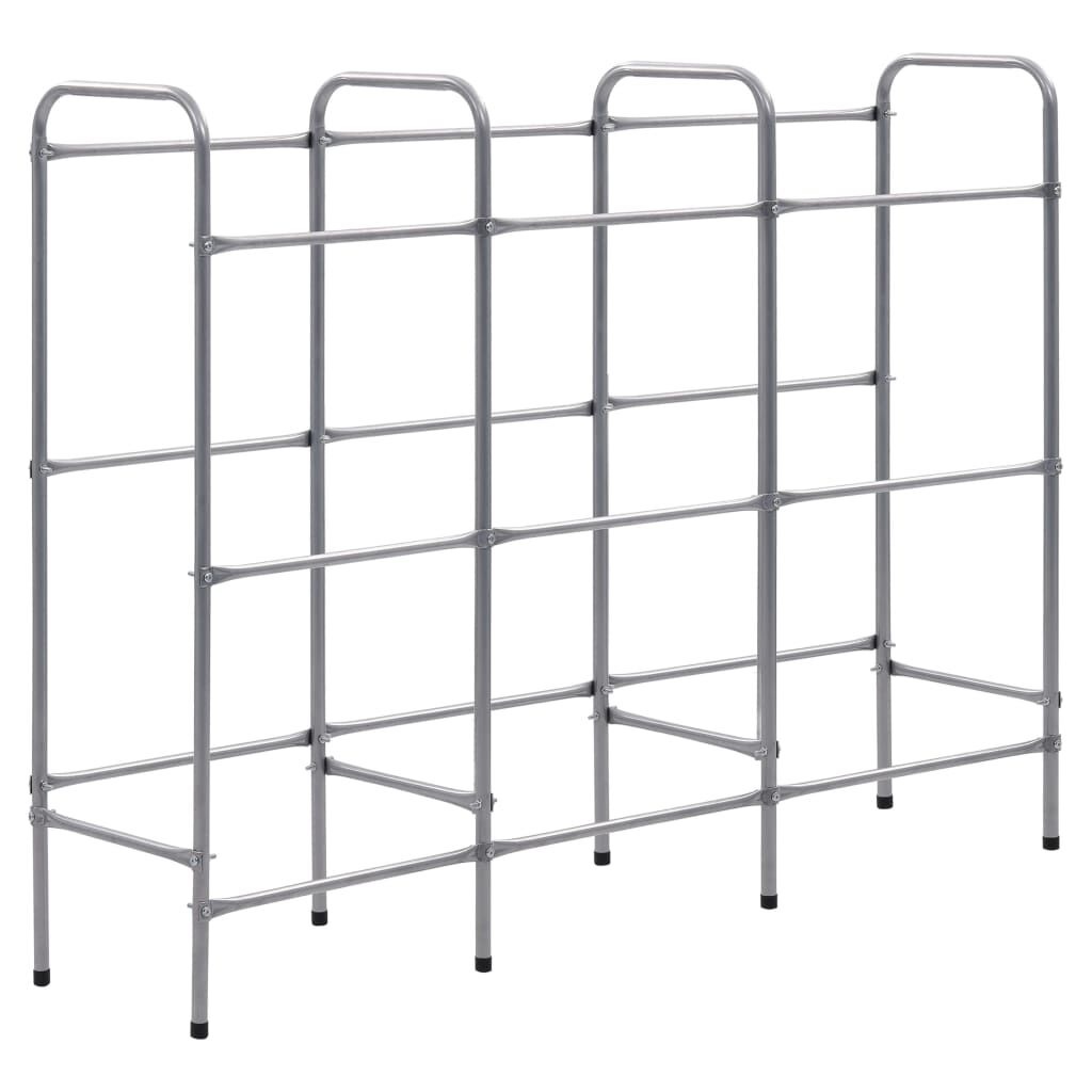 VidaXL Krattenrek 9 Kratten Zilver - 35% Korting!