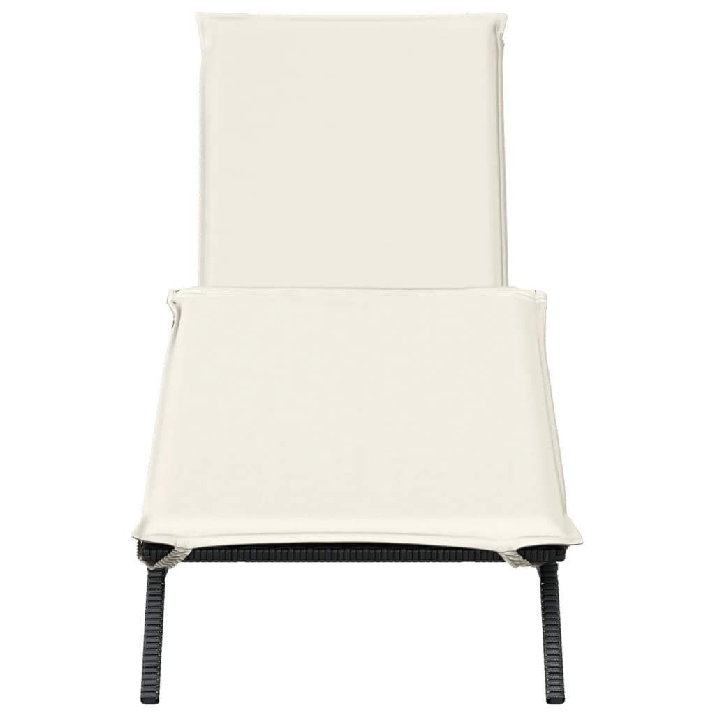 vidaXL Ligbed met Kussen Zwart -35%! Comfortabel!