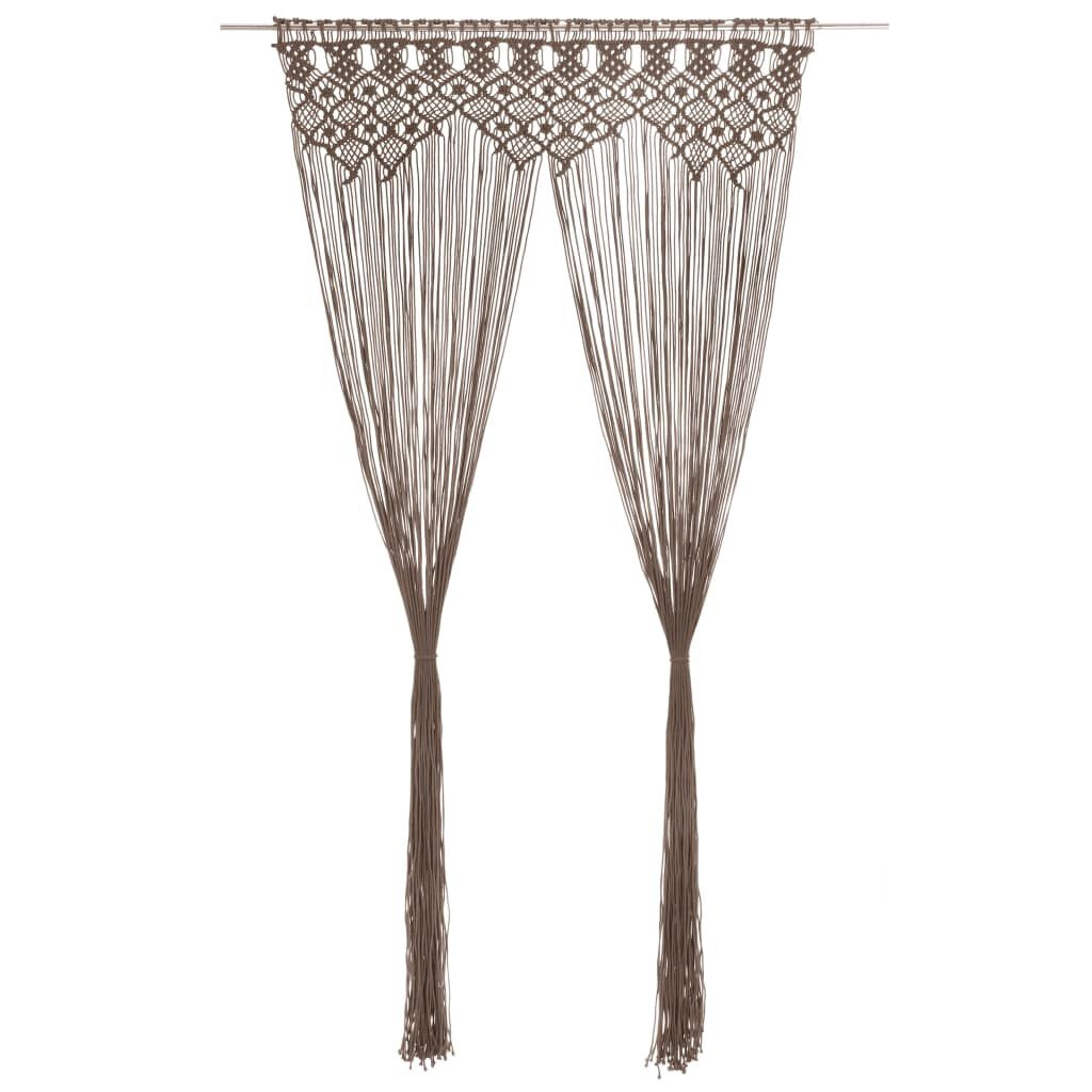 Macramé Gordijn Taupe 140x240cm - 35% Korting!