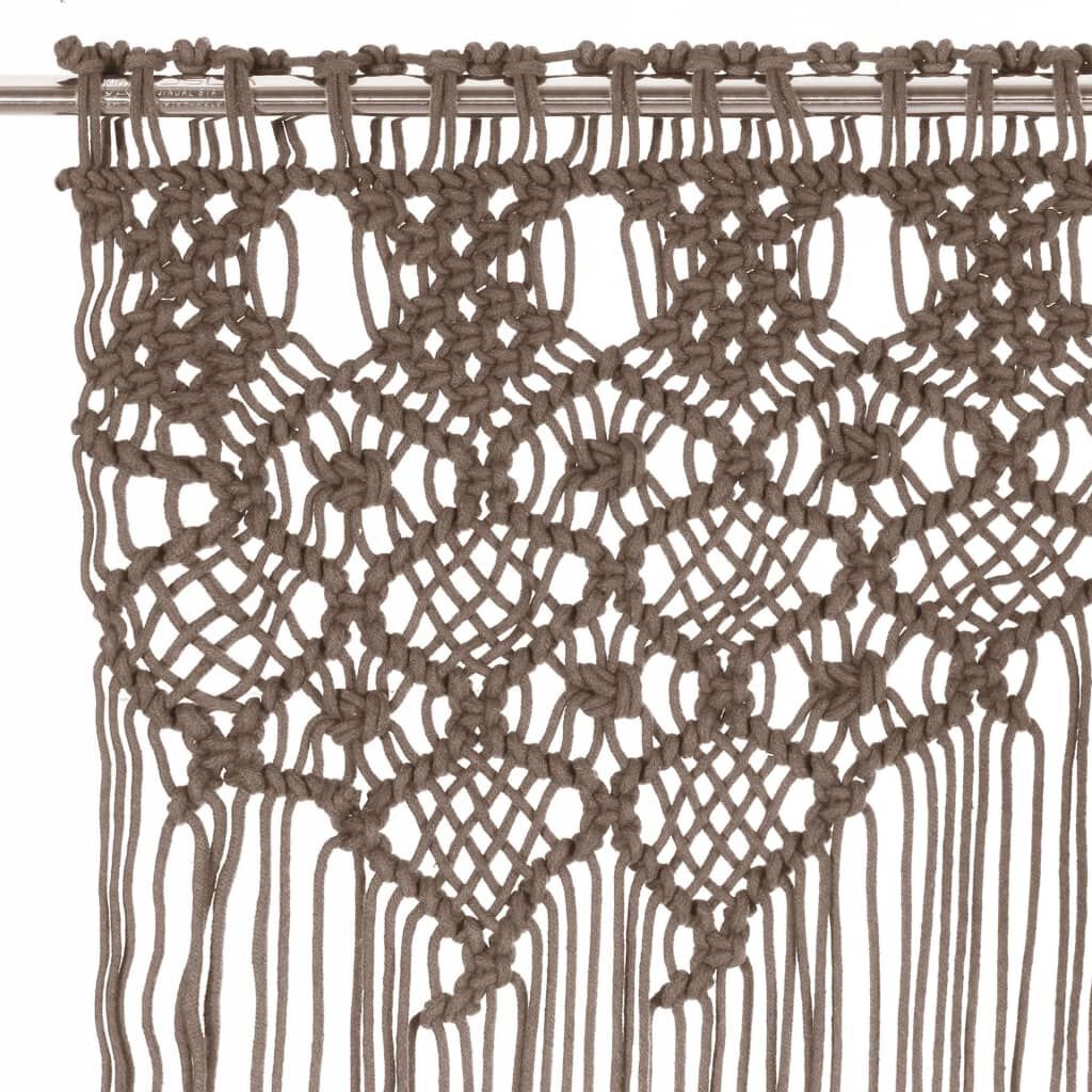 Macramé Gordijn Taupe 140x240cm - 35% Korting!