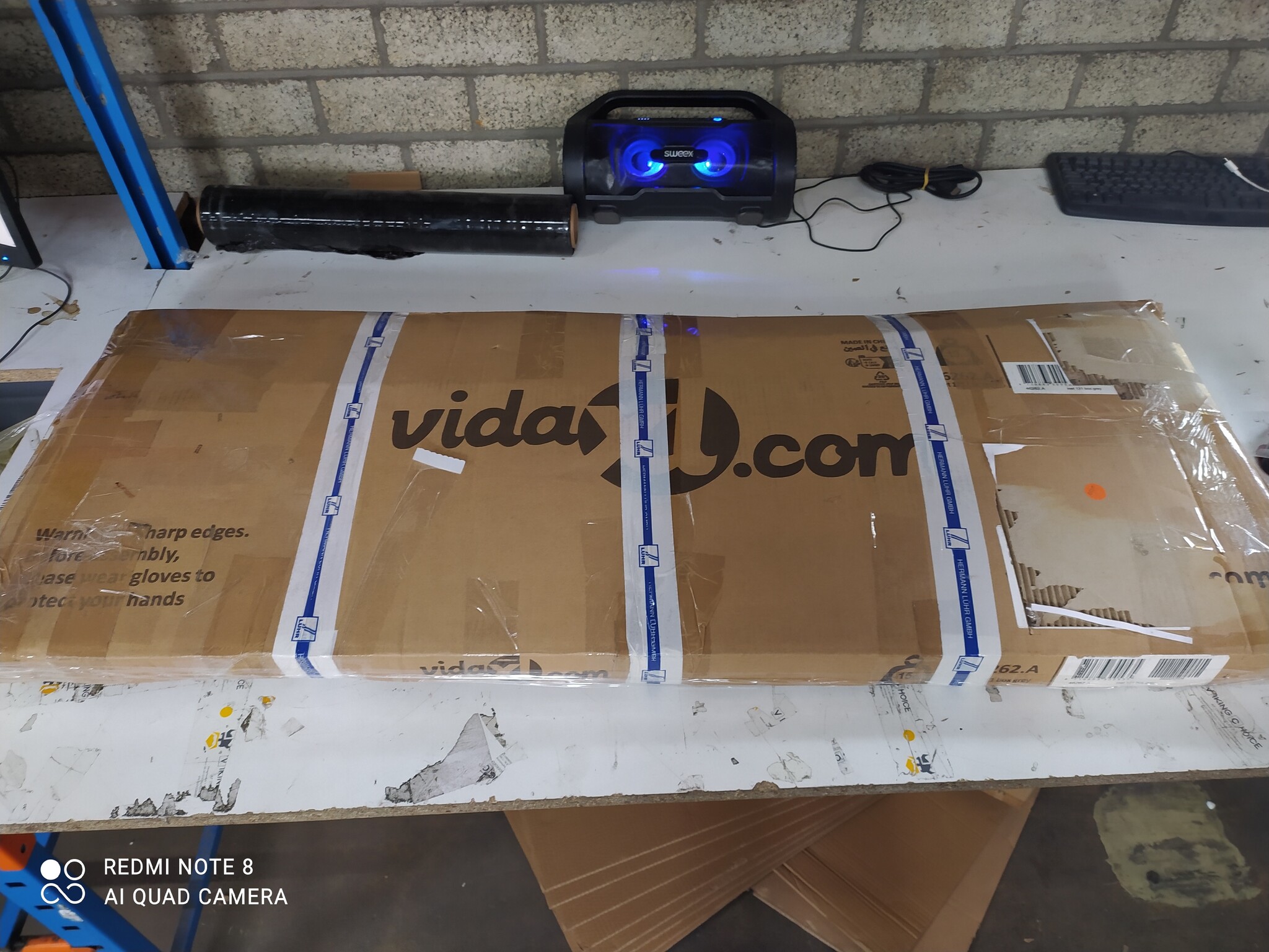 vidaXL Tuinbox Grijs 129cm - 50% Korting! (Gebruikssporen)