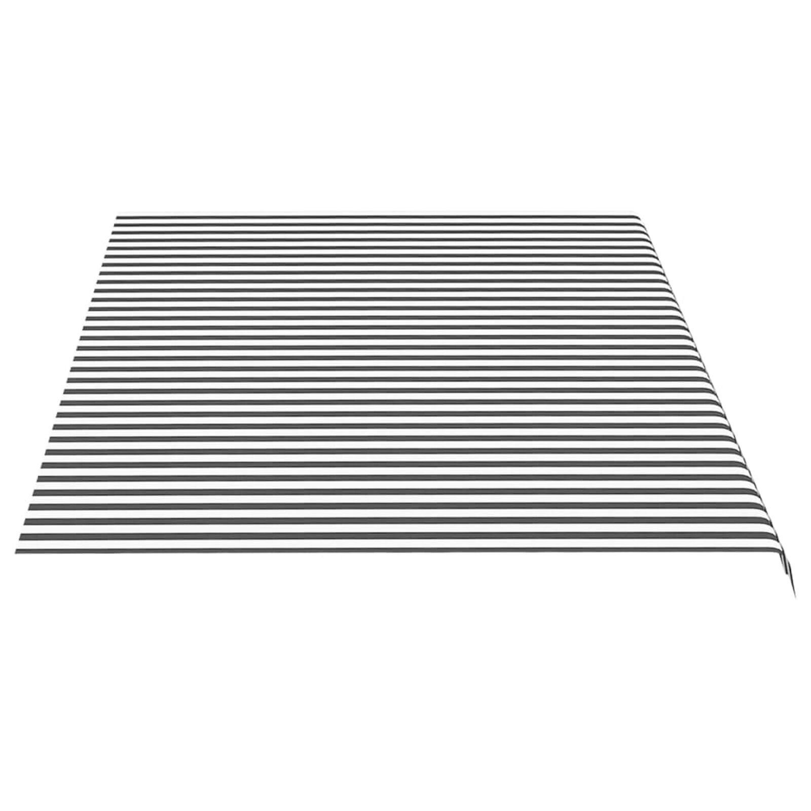 vidaXL Luifeldoek 5x3m Antraciet/Wit - 35% Korting!