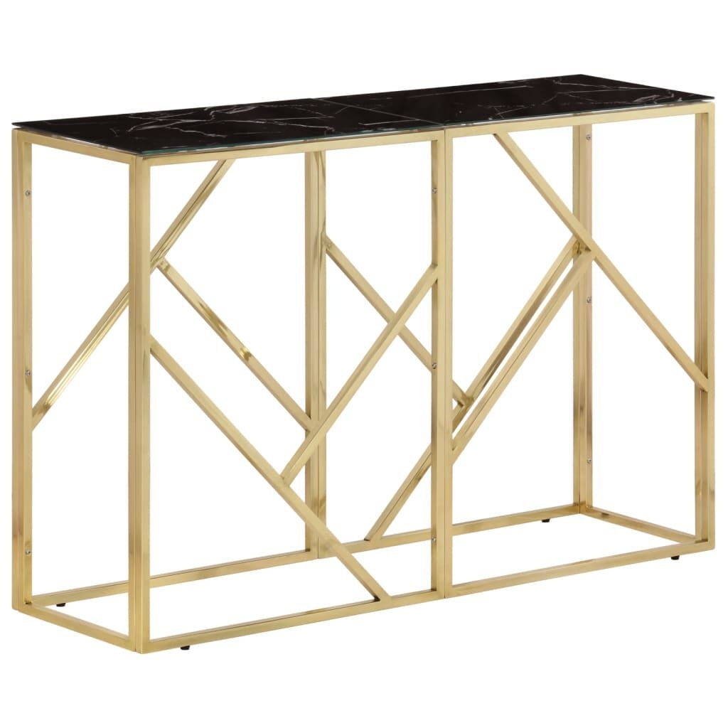 Wandtafel Goudkleurig Glas & Staal - 35% Korting!