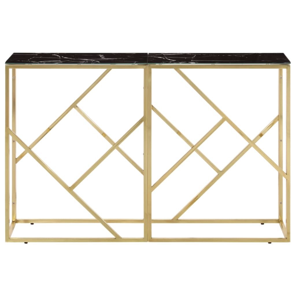 Wandtafel Goudkleurig Glas & Staal - 35% Korting!