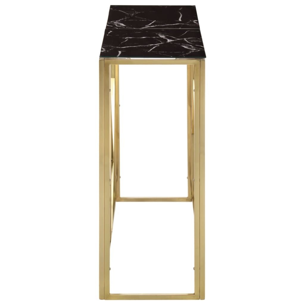 Wandtafel Goudkleurig Glas & Staal - 35% Korting!