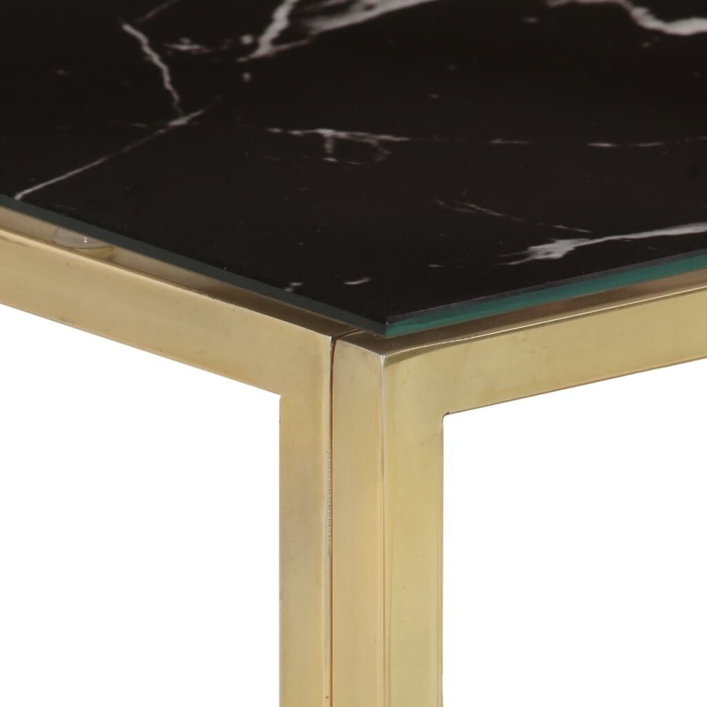Wandtafel Goudkleurig Glas & Staal - 35% Korting!