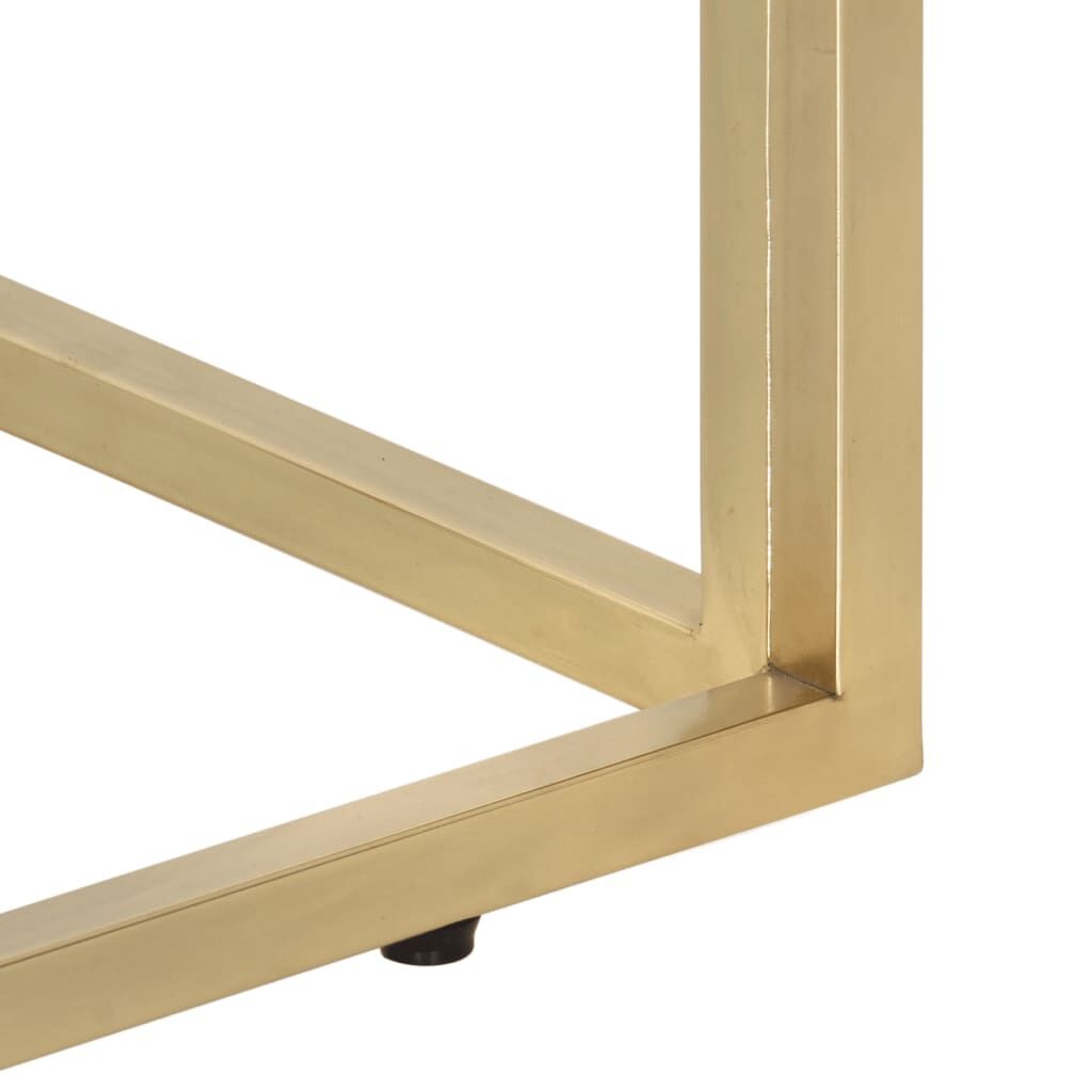 Wandtafel Goudkleurig Glas & Staal - 35% Korting!
