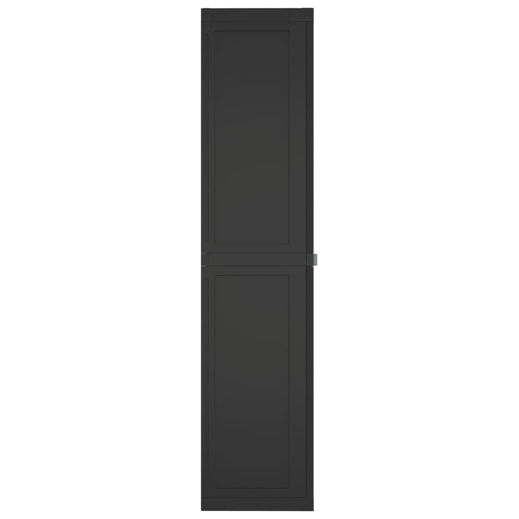 vidaXL Tuinkast Zwart 65x37x165cm - 35% Korting!