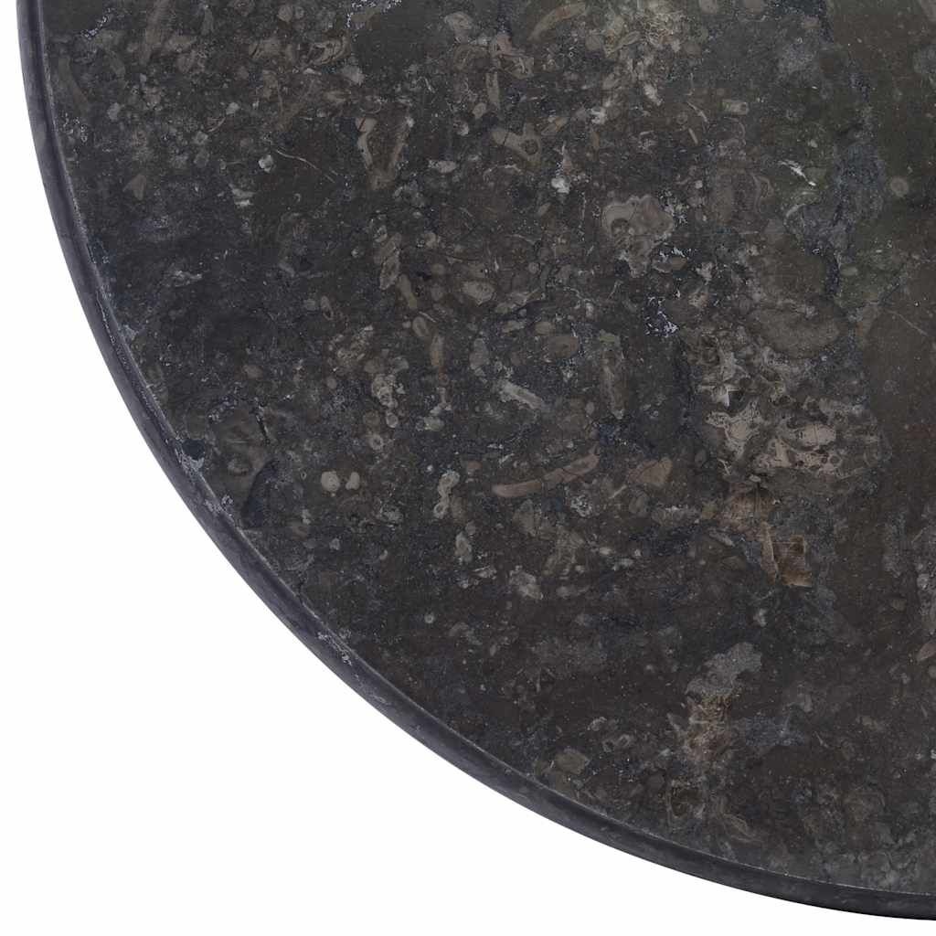 Marmer Tafelblad Zwart Ø50cm - Nu 35% Korting!