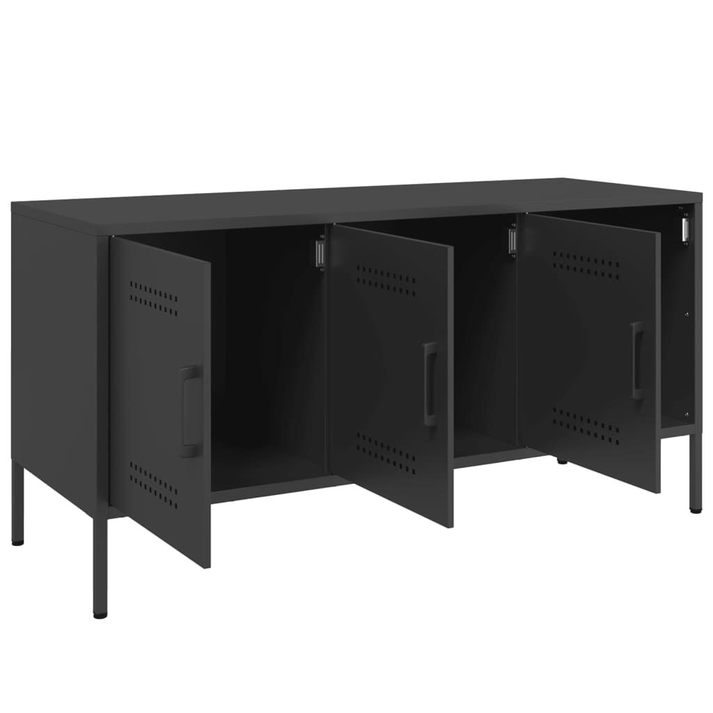 vidaXL TV-Meubel Zwart Staal 100cm - 35% Korting!