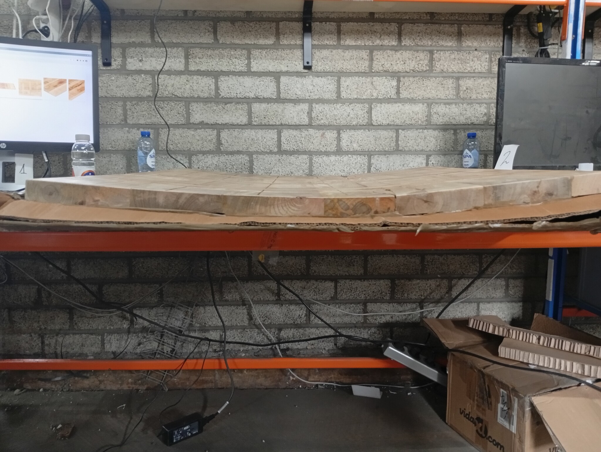 vidaXL Tafelblad Mangohout 90x80cm - 50% Korting! (Gebogen)