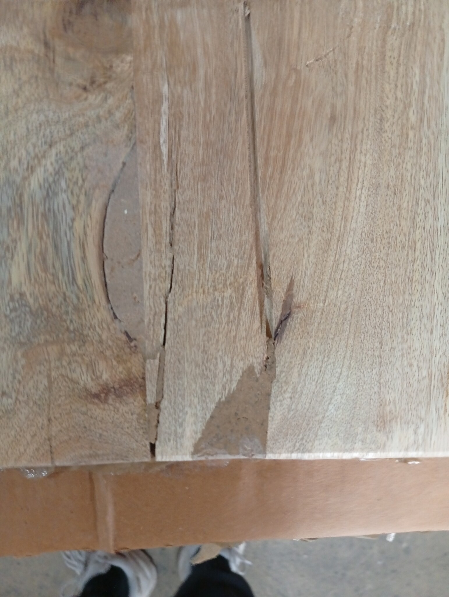 vidaXL Tafelblad Mangohout 90x80cm - 50% Korting! (Gebogen)