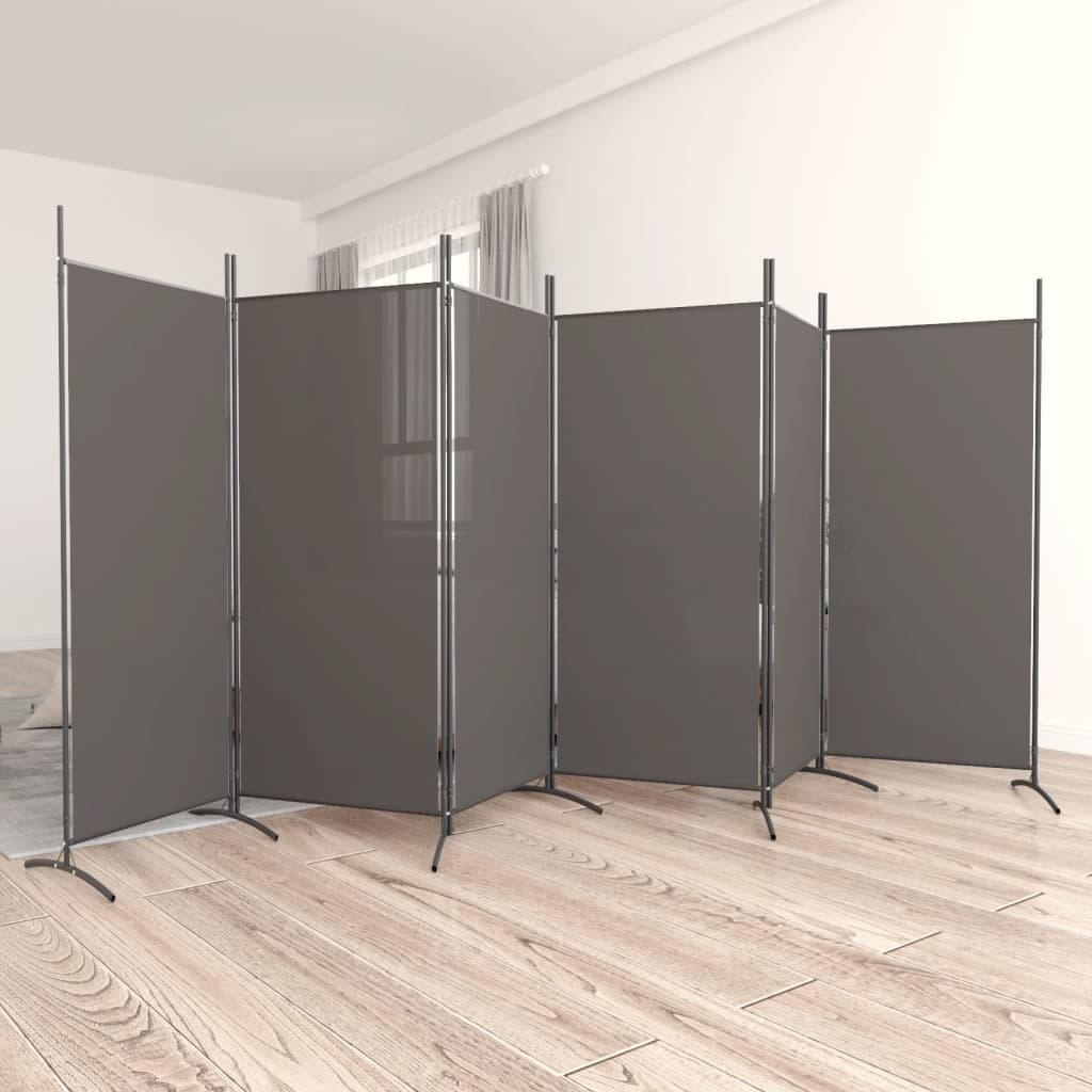 Kamerscherm 6 Panelen Antraciet 520cm - 45% Korting!