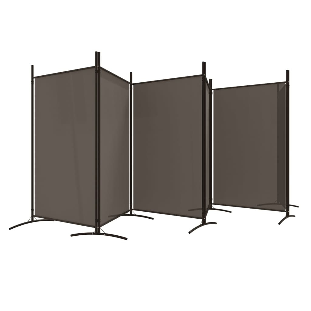 Kamerscherm 6 Panelen Antraciet 520cm - 45% Korting!