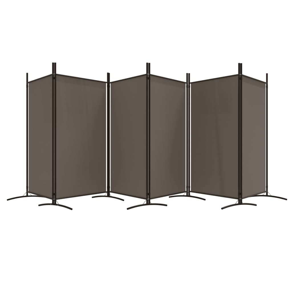 Kamerscherm 6 Panelen Antraciet 520cm - 45% Korting!